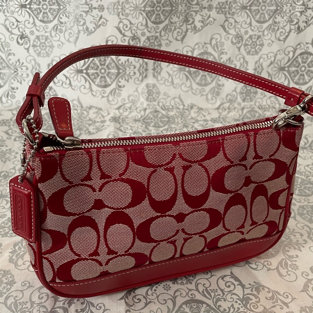 Red Coach Handbag 6094